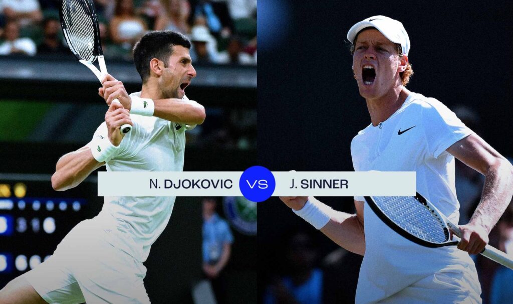 Djokovic VS SInner at Wimbledon Semi-Final