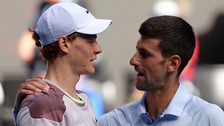 Jannik Sinner VS Novak Djokovic at Wimbledon Final