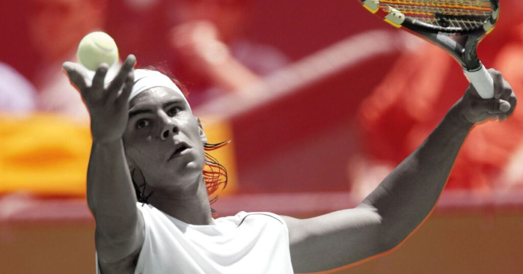 Nadal's first win against Federer