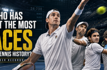 Most career aces in tennis history featuring John Isner, Ivo Karlovic, Roger Federer and other all-time serving leaders