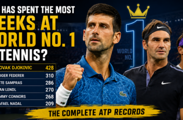 Most weeks at World No. 1 in tennis ATP records led by Novak Djokovic with 428 weeks