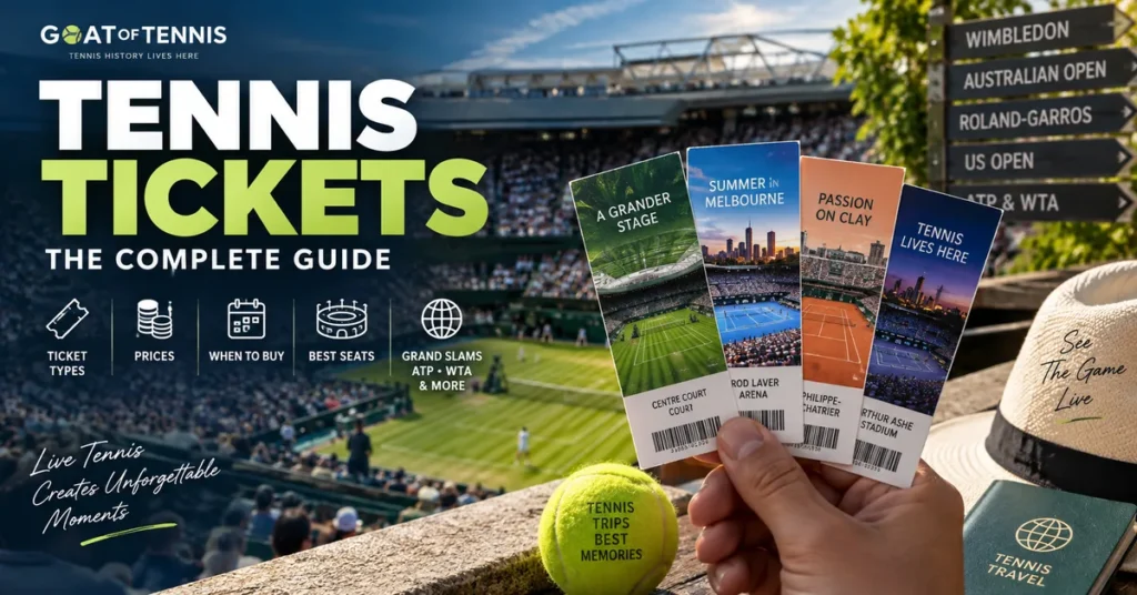 Tennis tickets guide for Grand Slam and professional tennis tournaments